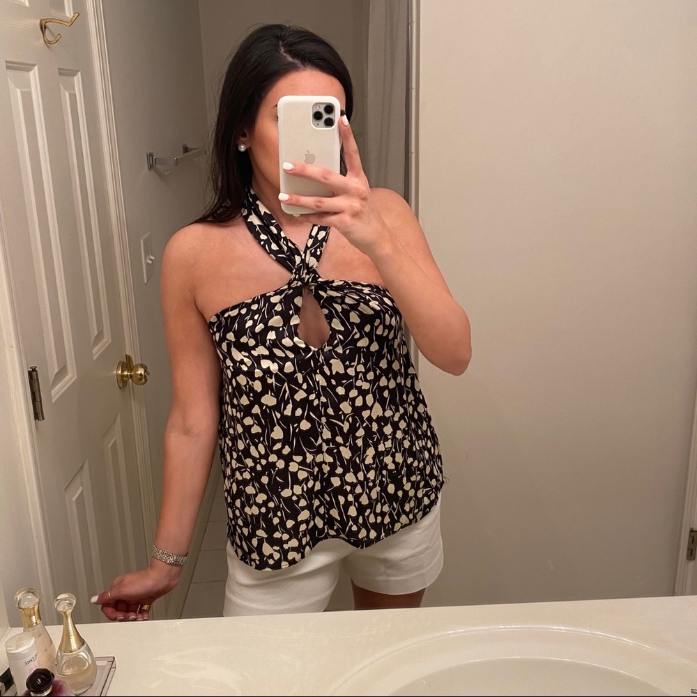 ZARA FLOWY PRINT TOP - Picture 2 of 8
